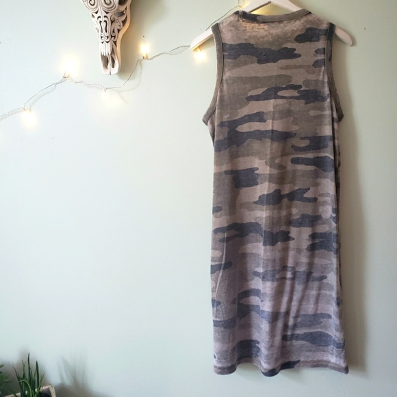Lucky Brand Vintage Burnout Camo Tank Dress - Picture 2 of 7